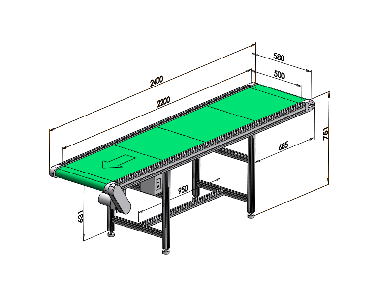 2.4米皮帶輸送機（定制）