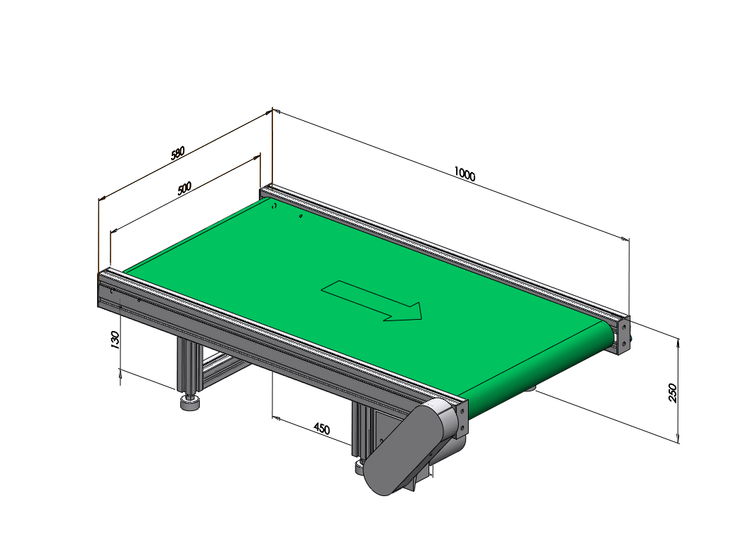 小型輸送機(jī)流水線皮帶線